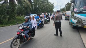 Satlantas Polres Batu Bara Gencar Atur Lalu Lintas di Titik-Titik Strategis