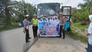 Satlantas Polres Batu Bara Gelar “Polantas Menyapa”, Tingkatkan Kesadaran Lalu Lintas di SMP Negeri 1 Lima Puluh