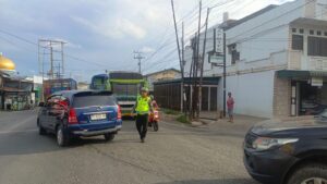 Satlantas Polres Batu Bara Gencar Pengaturan Lalu Lintas Sore, Antisipasi Kemacetan dan Tingkatkan Keselamatan