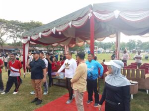 Polsek Labuhan Ruku Amankan Festival Tari/Senam Tabola Bale di Sei Bejangkar