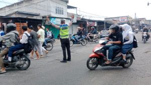 Satlantas Polres Batu Bara Gencar Lakukan Pengaturan Lalu Lintas, Tekan Pelanggaran dan Kecelakaan
