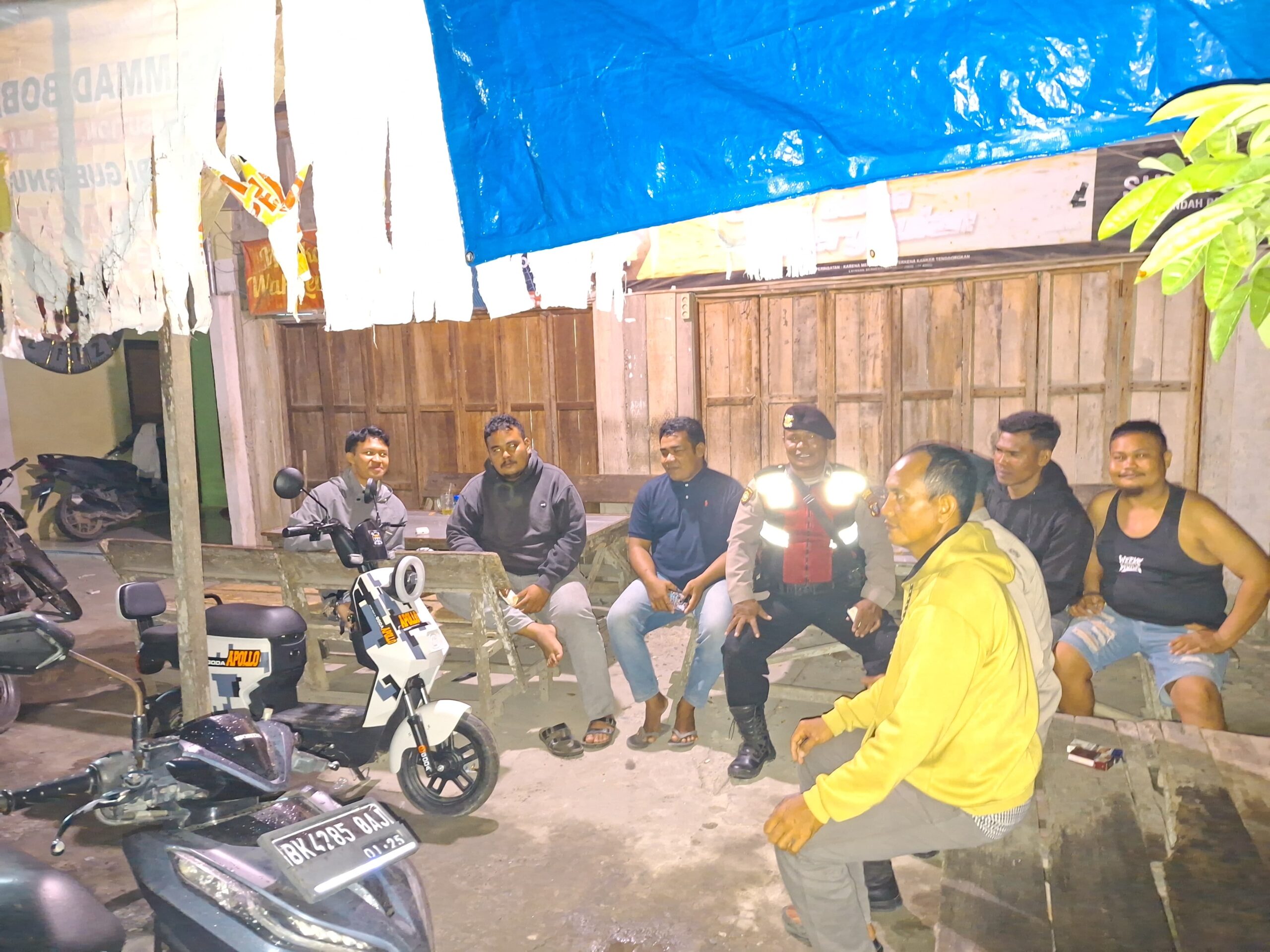 Polsek Medang Deras Giatkan Patroli Malam, Cegah Aksi Kriminal dan Gangguan Kamtibmas