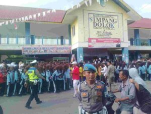 Polres Batu Bara Amankan Jalan Santai Peringatan Haornas ke-45 di Desa Simpang Dolok