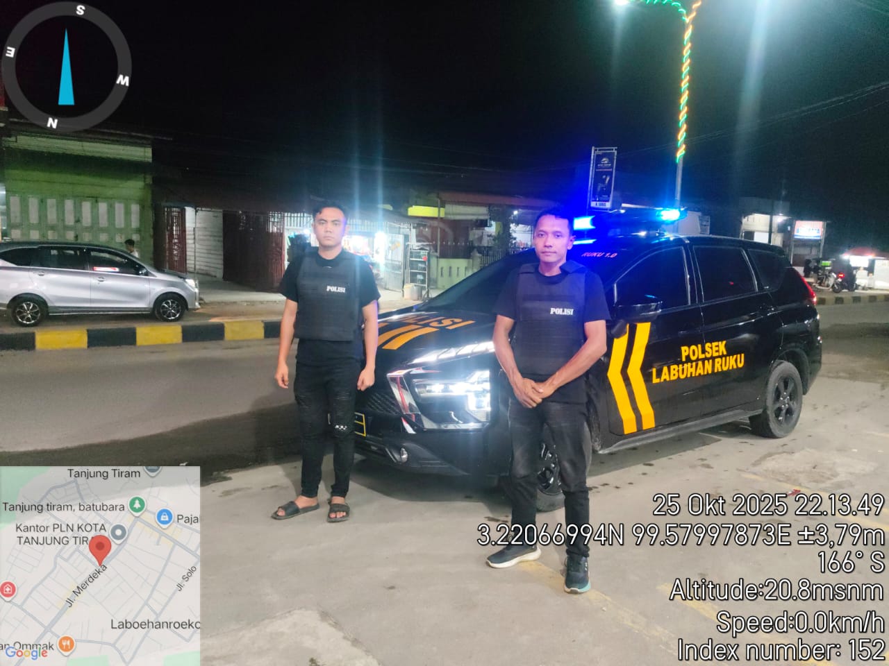 Polsek Labuhan Ruku Tingkatkan Patroli Malam, Jamin Keamanan Warga