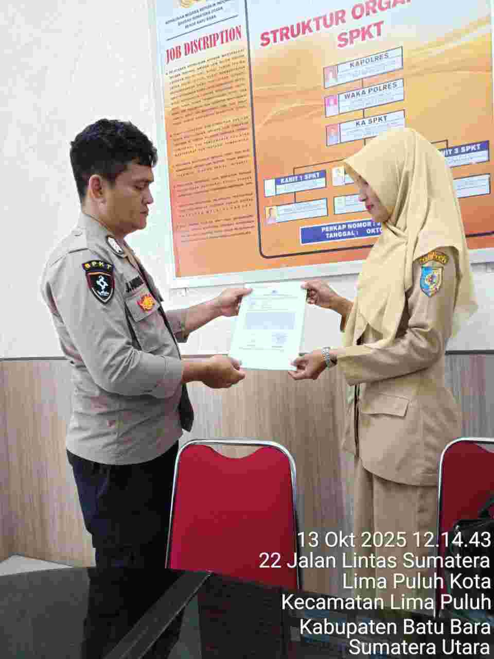 SPKT Polres Batu Bara Terima Laporan Dugaan Penipuan dari Warga