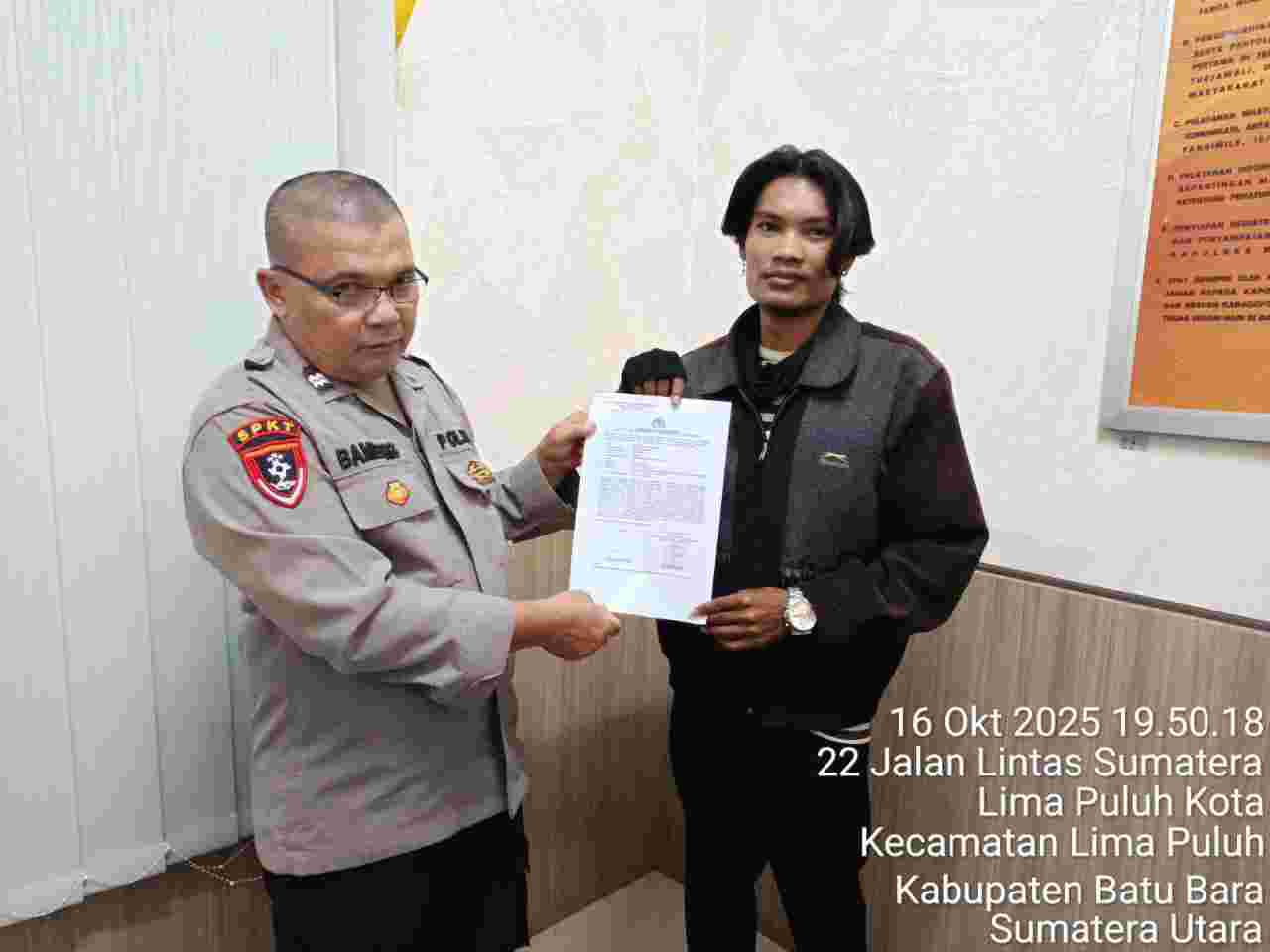 SPKT Polres Batu Bara Terima Laporan Dugaan Pengancaman