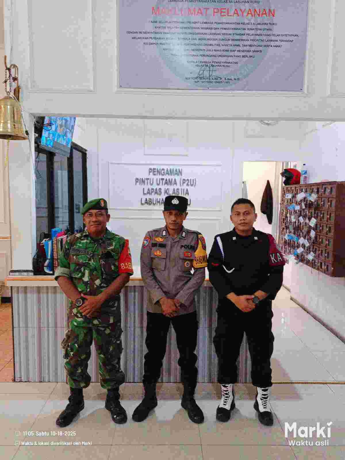 Polsek Labuhan Ruku Perketat Pengamanan Lapas, Jaga Stabilitas Keamanan dan Ketertiban