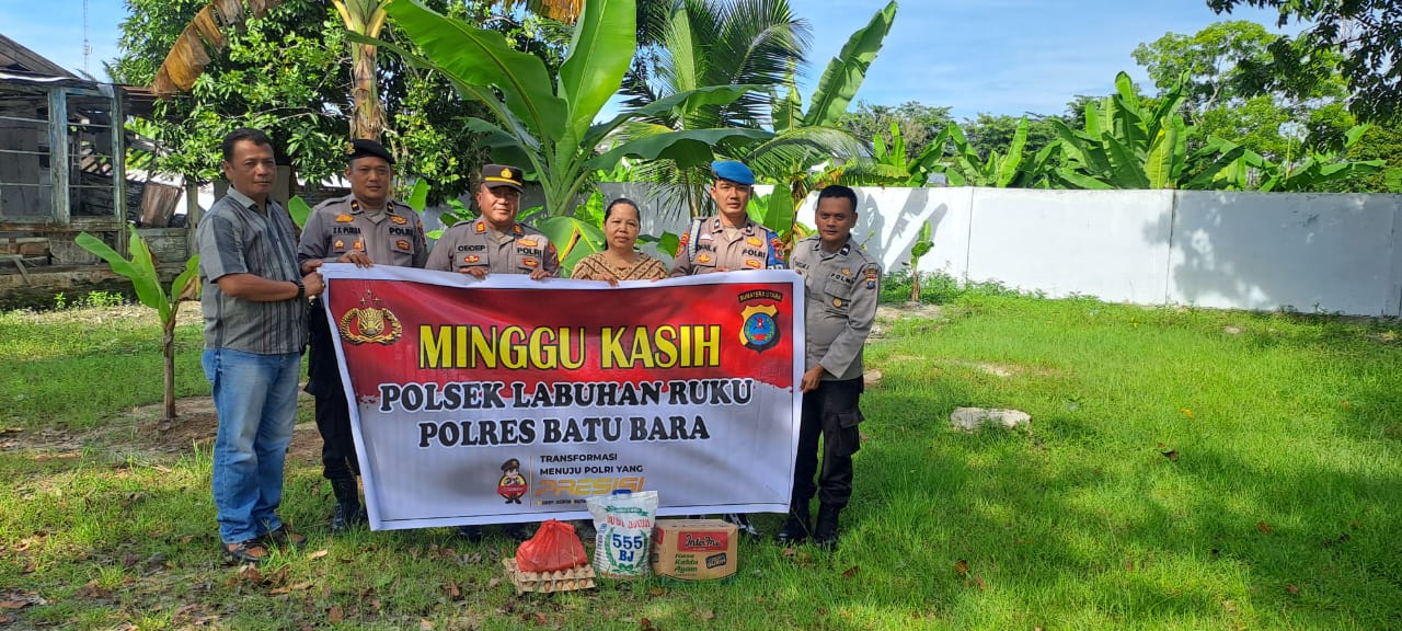 Sentuhan Kasih Polsek Labuhan Ruku, Program “Minggu Kasih” Ulurkan Bantuan untuk Warga Kurang Mampu