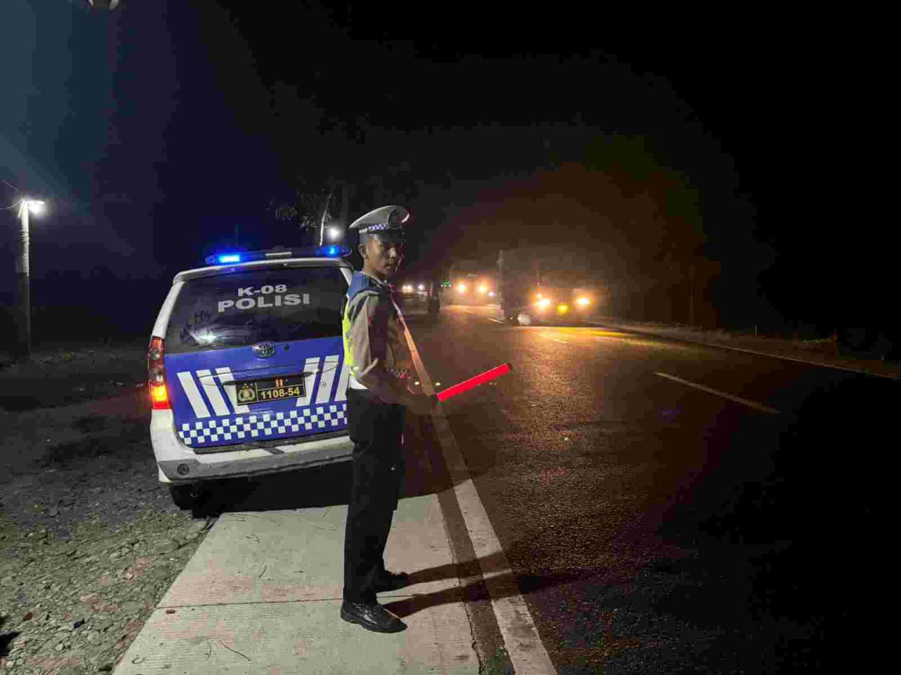 Polisi Hadir di Tengah Masyarakat, Sat Lantas Polres Batu Bara Intensifkan Patroli Blue Light di Titik Rawan Gangguan Kamtibmas