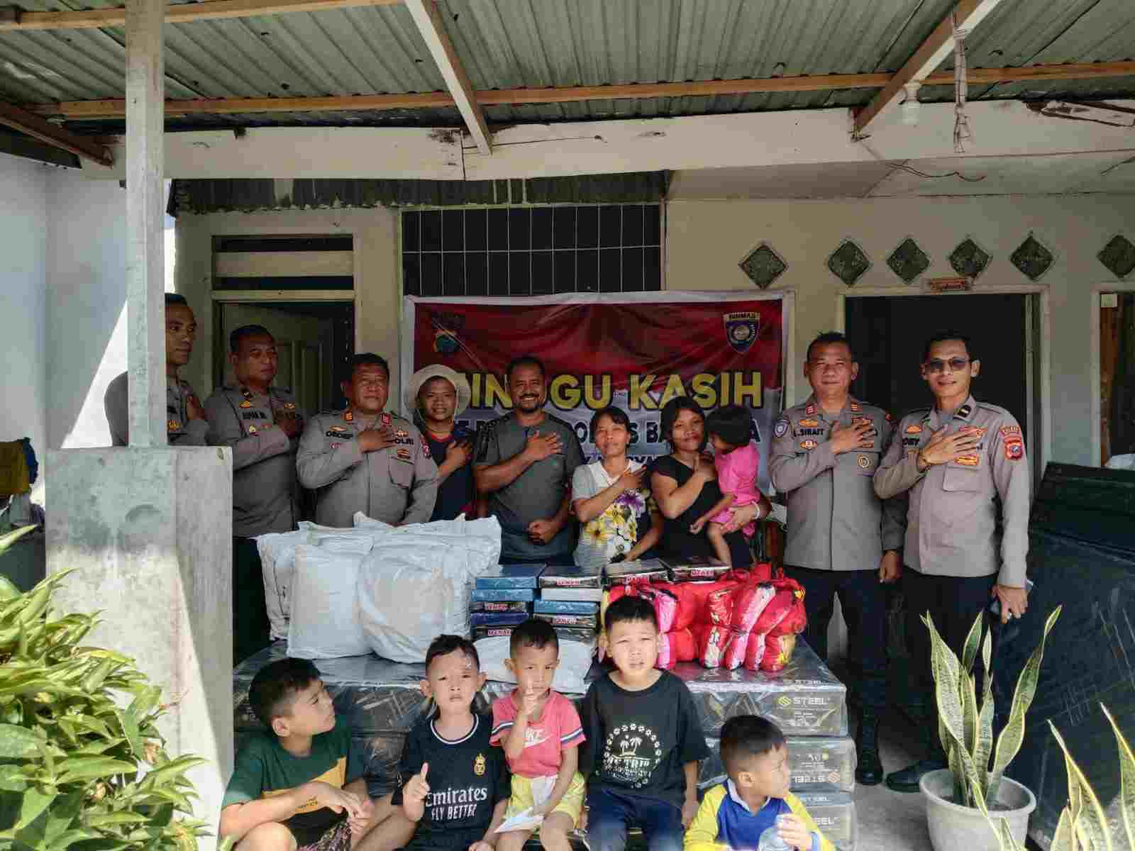 Polres Batu Bara Kembali Salurkan Bantuan Melalui Program “Minggu Kasih”