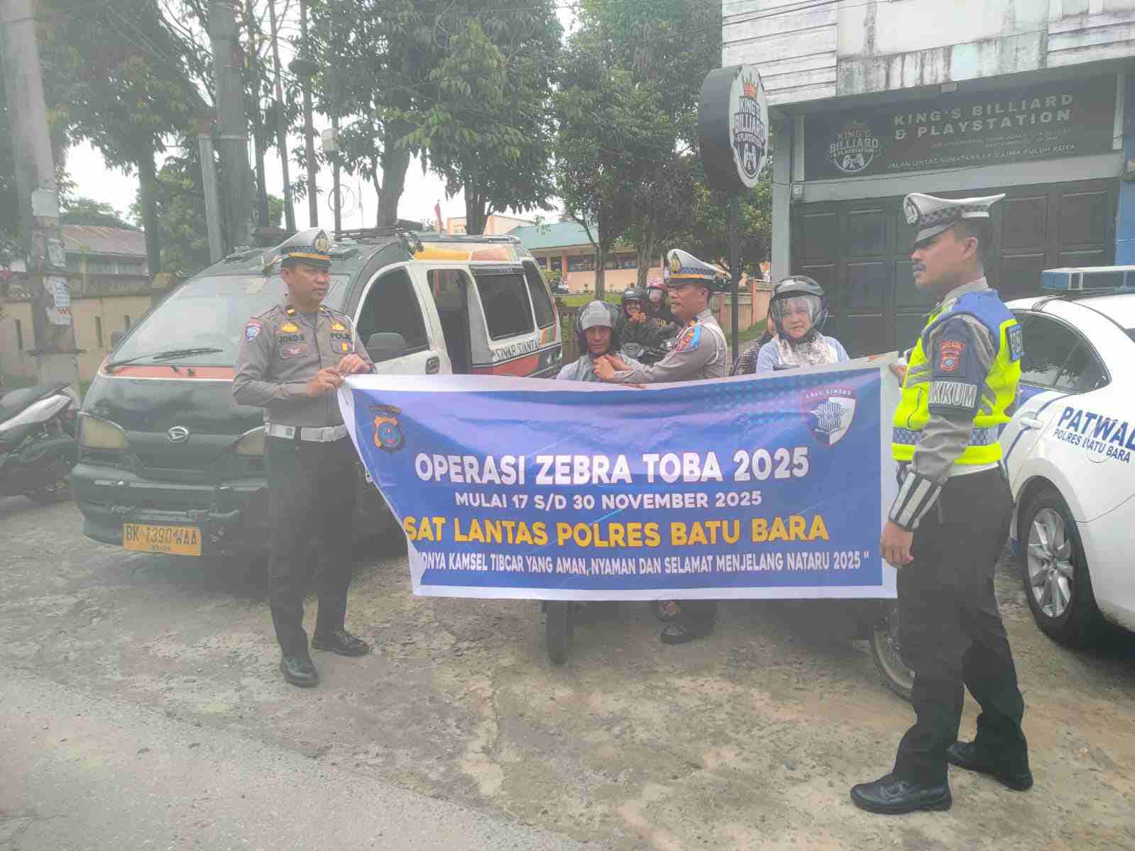 Satlantas Polres Batu Bara Sosialisasi Operasi Zebra Toba 2025, Prioritaskan Keselamatan Pengguna Jalan