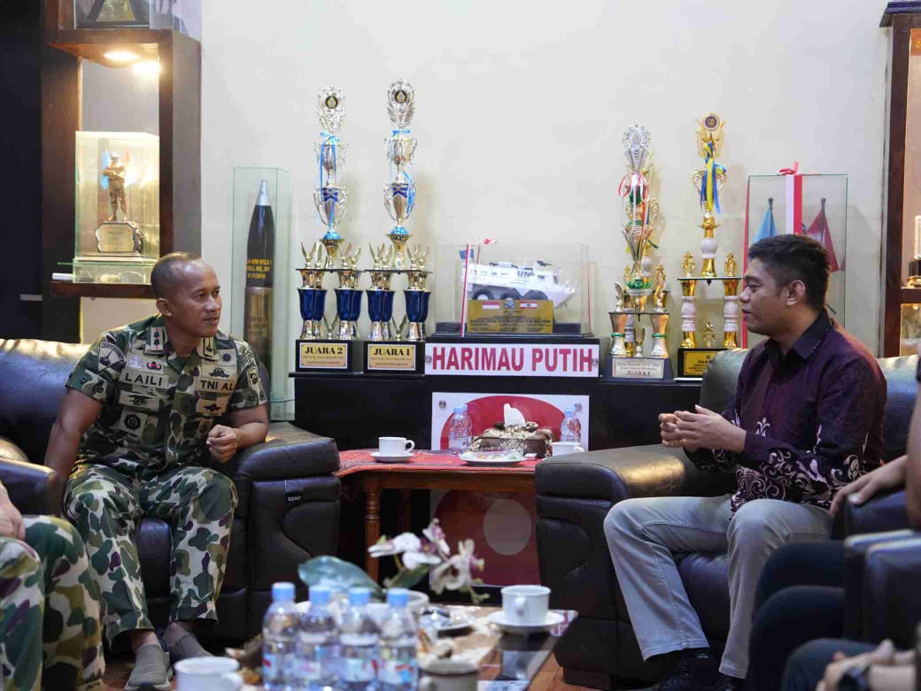 Perkuat Sinergi, Karutan Pangkalan Brandan Jalin Silaturahmi dengan Kunjungi Yonif 8 Marinir