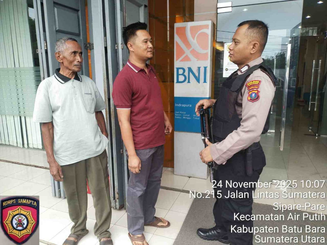 Sat Samapta Polres Batu Bara Perketat Pengamanan Objek Vital Perbankan, Jaga Keamanan dan Kondusivitas