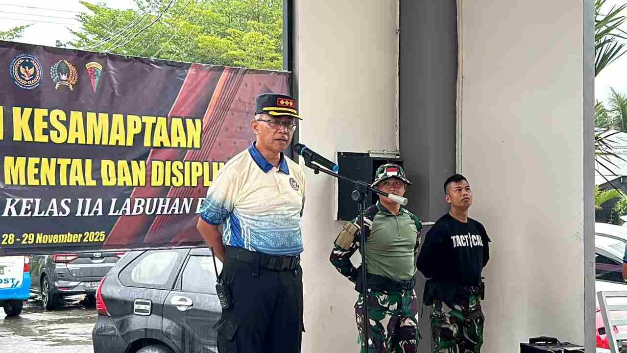 Lapas Labuhan Ruku Tingkatkan Kesiapsiagaan Petugas dengan Latihan Kesamaptaan Bersama Yonif 126/KC