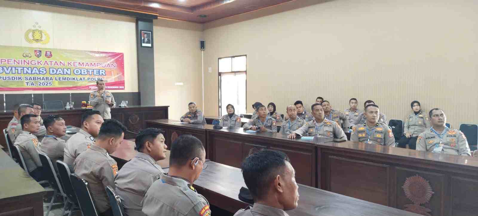 Kasubdit Pam Waster Korsabhara Lakukan Pelatihan Peningkatan Kemampuan Tenaga Pendidik di Pusdik Sabhara Lemdiklat Polri