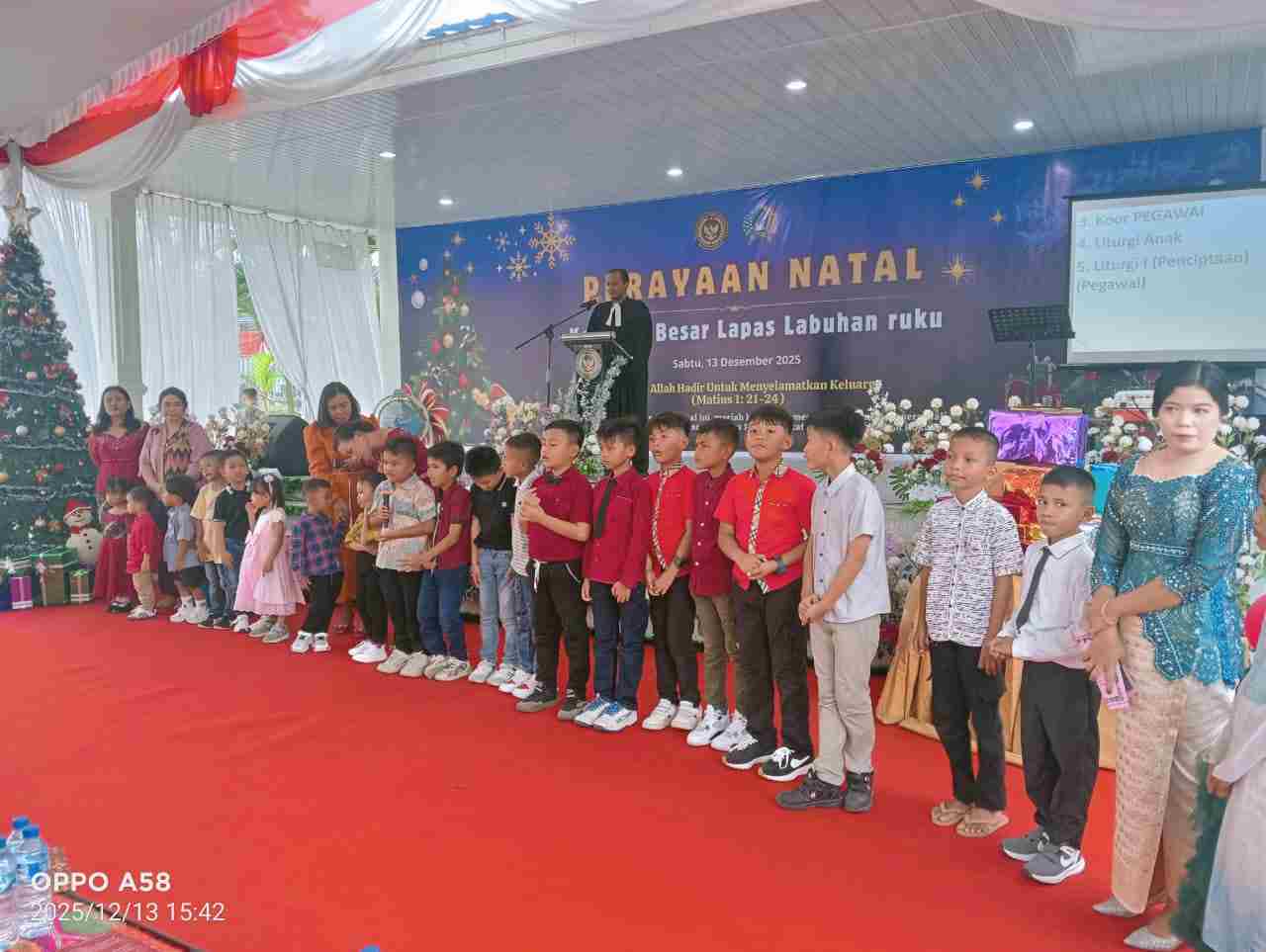 Kalapas Labuhan Ruku Tekankan Kasih dan Kebersamaan dalam Perayaan Natal Keluarga Besar ‎