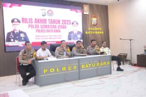 Polres Batu Bara Gelar Press Release Akhir Tahun 2025, Kapolres Paparkan Situasi Kamtibmas