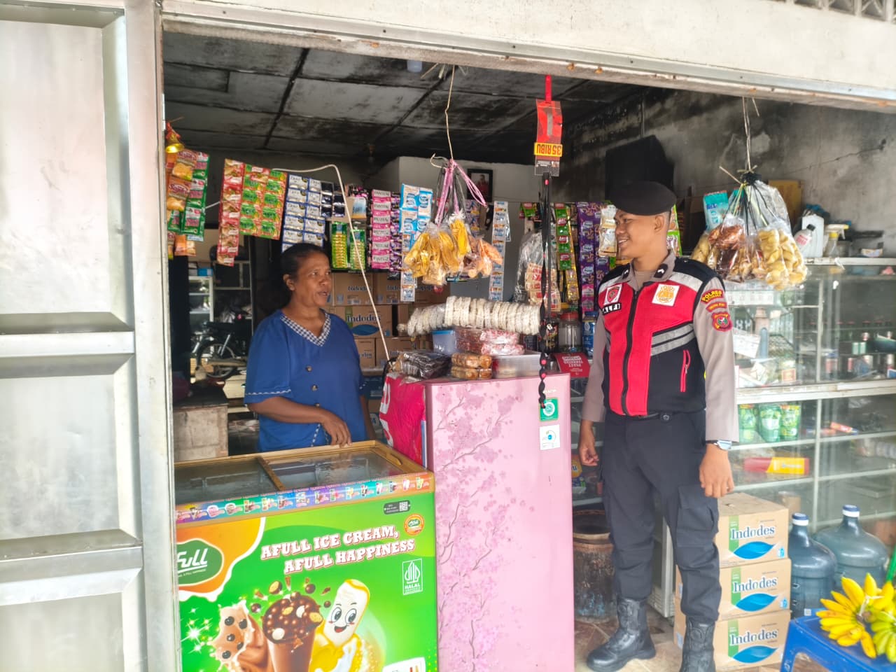 Sat Samapta Polres Batu Bara Giat Cooling System, Sasar UMKM dan Sampaikan Pesan Kamtibmas
