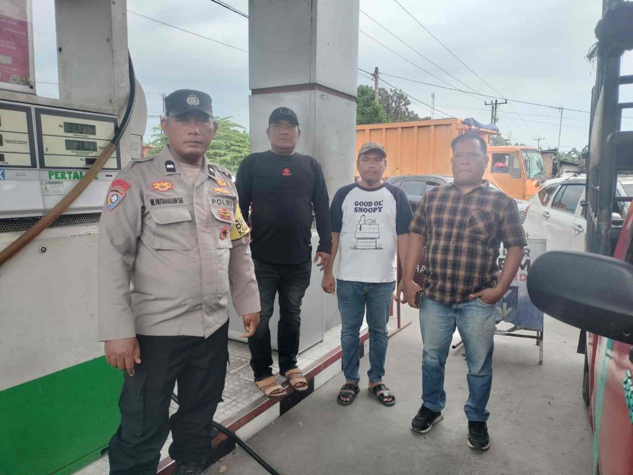 Polisi Lakukan Monitoring SPBU di Medang Deras, Antisipasi Kelangkaan BBM