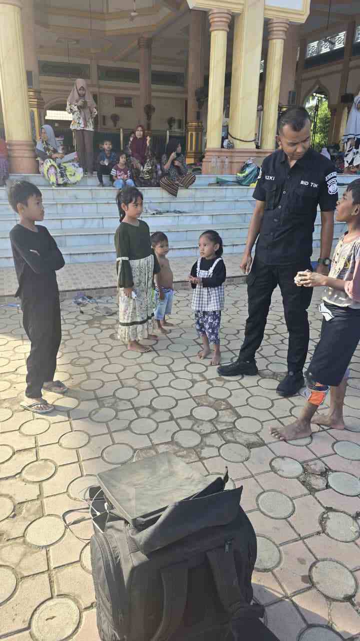 Bidang TIK Polda Aceh Hadirkan Wontech WiFi Polri di Masjid Jamik Kuta Blang Bireuen