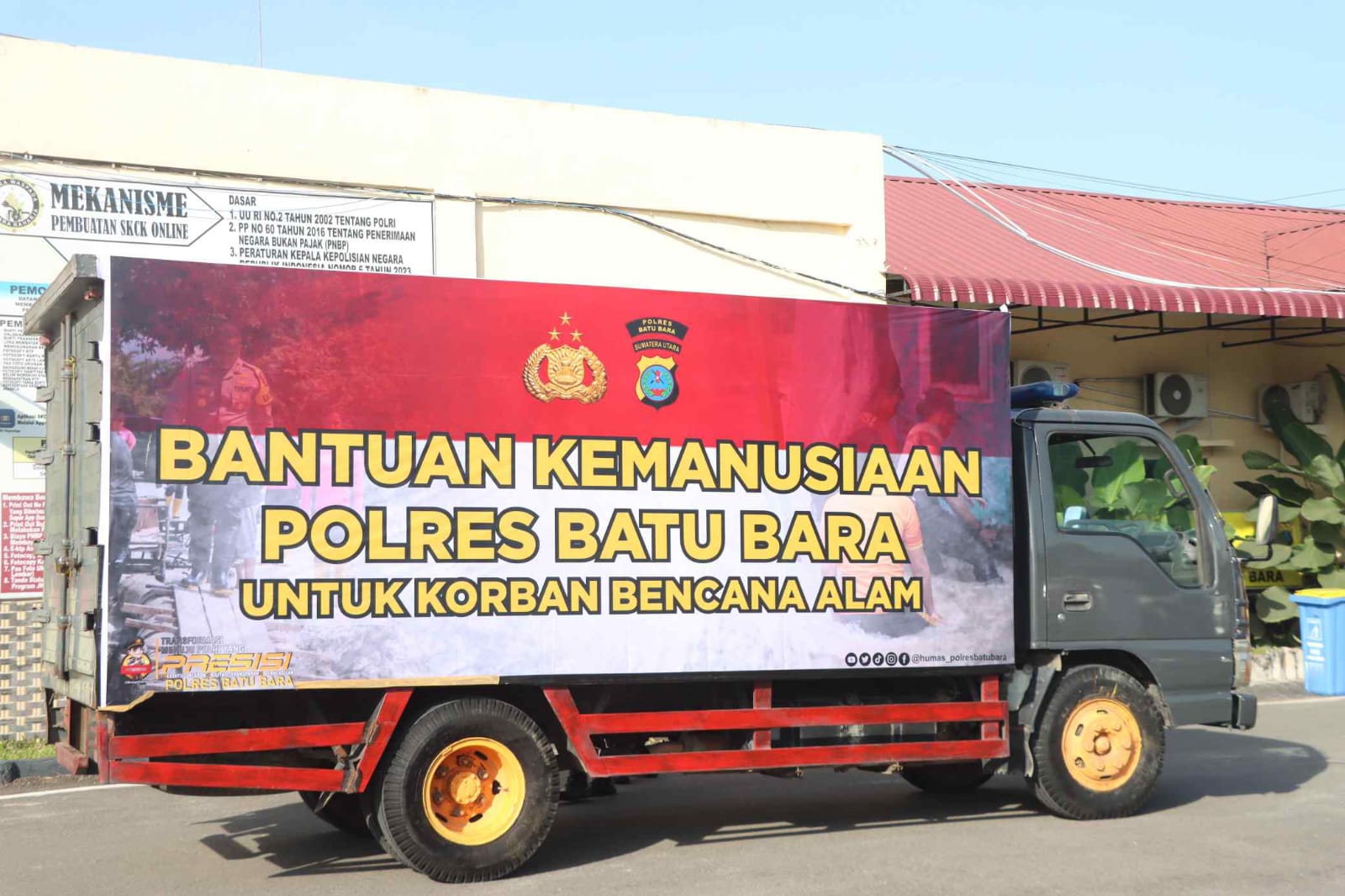 Polres Batu Bara Kirim Bantuan Tahap Kedua untuk Korban Bencana di Langkat