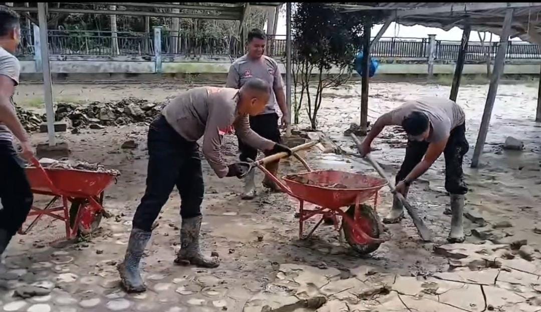 Polri Gerak Cepat, Sekolah di Aceh Utara Siap Sambut Siswa Pascabanjir