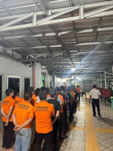 Perkuat P4GN dan Zero Halinar, Lapas Narkotika Pangkalpinang Gelar Tes Urine Seluruh Pegawai dan Warga Binaan