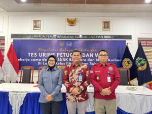 Wujudkan Zero Narkoba, Lapas Labuhan Ruku Gelar Tes Urine Pegawai dan Warga Binaan