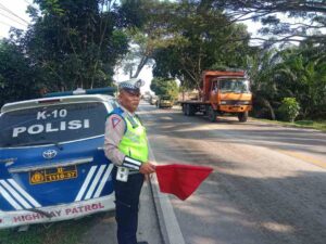 Sat Lantas Polres Batu Bara Gelar Patroli Kibas Bendera, Upaya Preventif Tekan Laka Lantas dan Kemacetan
