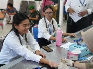 Wujud Solidaritras dan Kepedulian, Rutan Pangkalan Brandan Ikuti Aksi Donor Darah Di UPT. Puskesmas Desa Lama