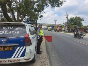 Sat Lantas Polres Batu Bara Intensifkan Patroli “Kibas Bendera” untuk Tekan Angka Kejahatan dan Pelanggaran Lalu Lintas