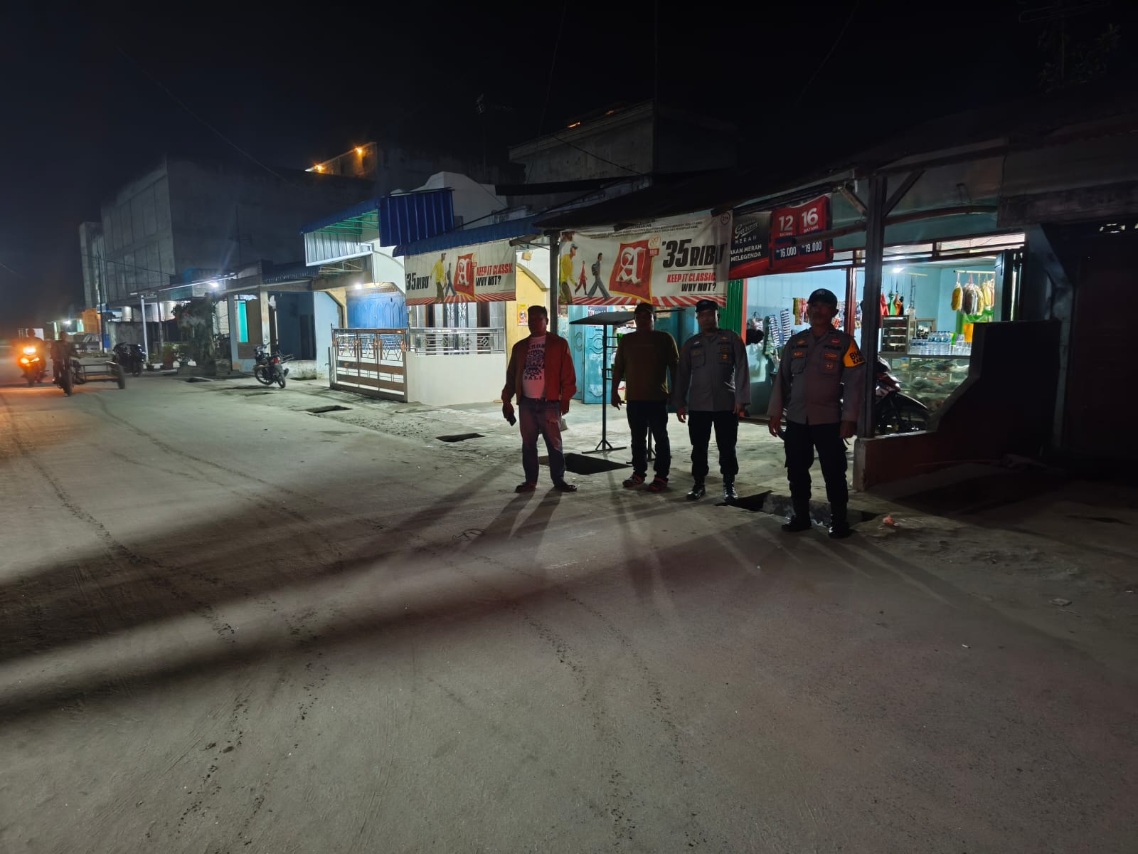 Polsek Medang Deras Intensifkan Patroli Malam, Sasar Kejahatan, Geng Motor, dan Aksi Premanisme