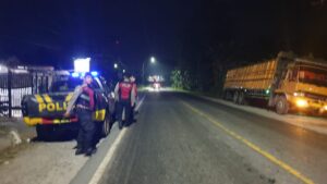Pastikan Keamanan dan Kelancaran Arus Lalu Lintas, Polres Batu Bara Gencarkan Patroli Malam Selama Ops Lilin Toba