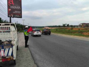 Sat Lantas Polres Batu Bara Tingkatkan Patroli Sore, Cegah Laka Lantas dan Kemacetan