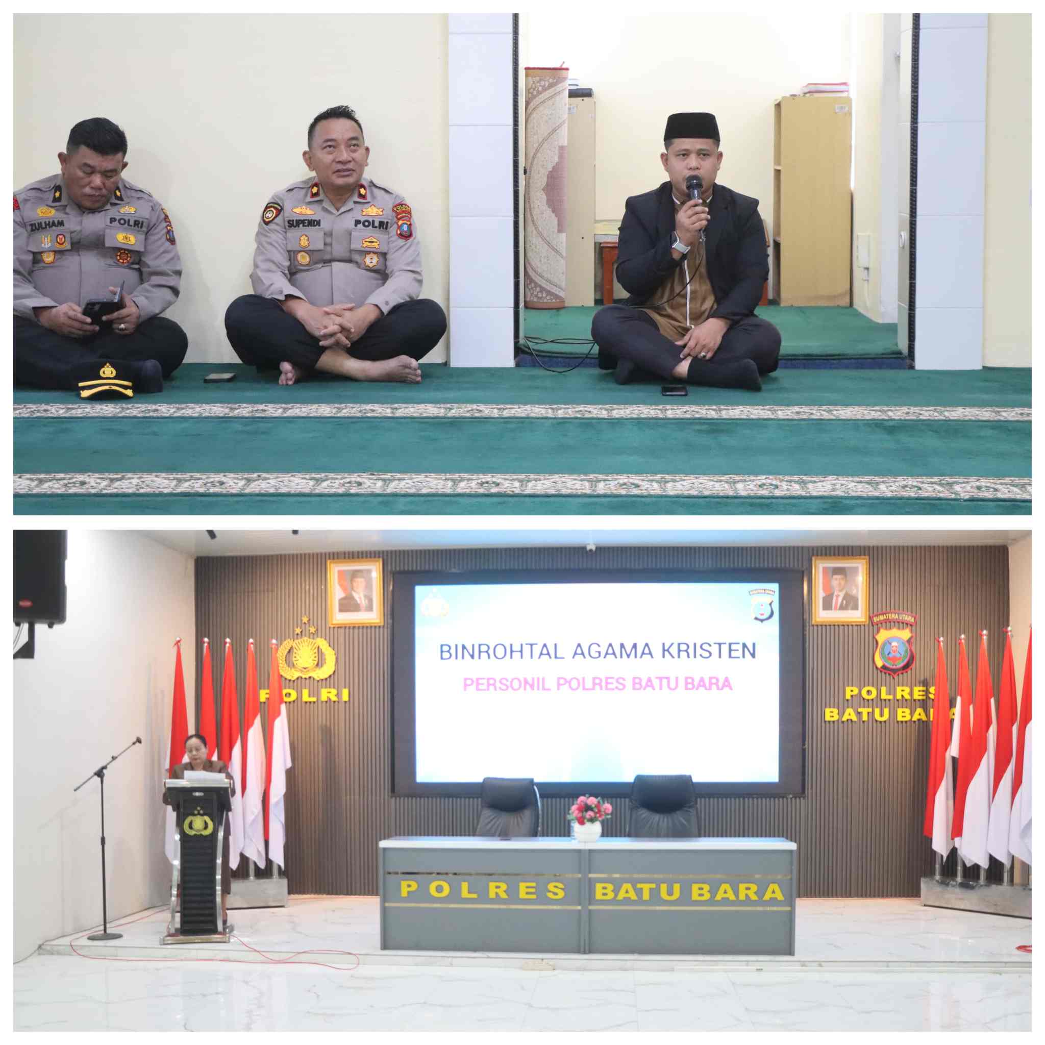 “Polisi Beriman, Masyarakat Aman!”, Polres Batu Bara Tingkatkan Pembinaan Rohani dan Pelayananental Personel