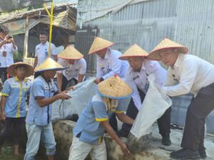 Lapas Labuhan Ruku Tebar 10.000 Benih Ikan Lele, Wujudkan Kemandirian Warga Binaan dan Dukung Ketahanan Pangan