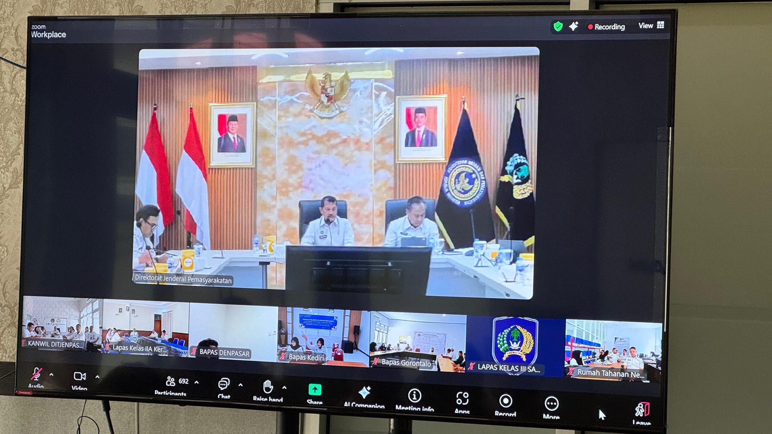 Kanwil Ditjenpas Bengkulu Tingkatkan Kualitas Pengusulan Hak Integrasi WBP dan Anak, Ikuti Arahan Dirjen Pemasyarakatan