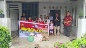 Satresnarkoba Polres Batu Bara Sentuh Hati Anak Yatim Piatu di Panti Asuhan Rumah Kasih Gunung Sion Melalui Minggu Kasih