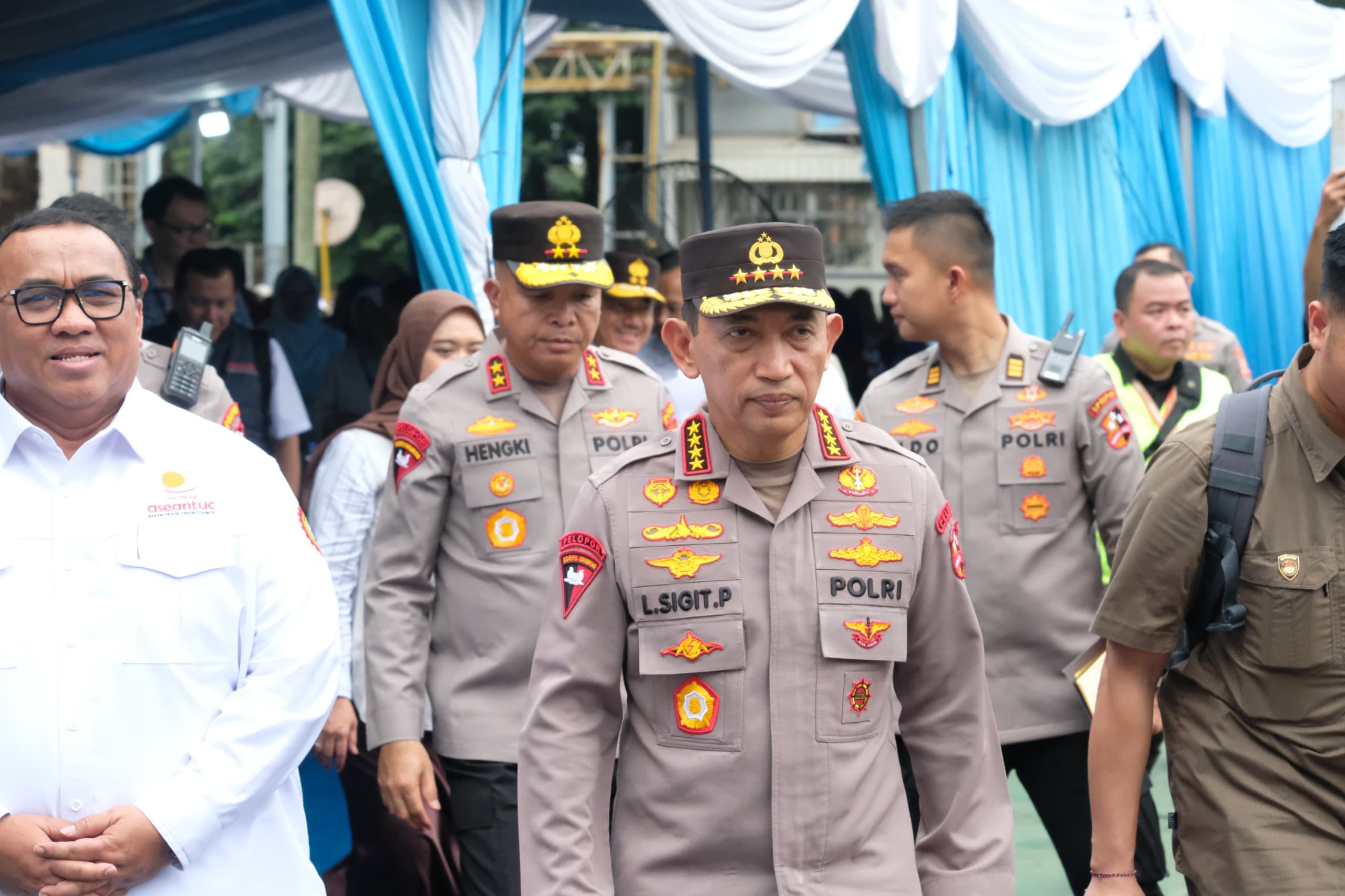 Bakti Sosial dan Donor Darah HUT ke-53 KSPSI, Kapolri Tegaskan Dukungan untuk Kesejahteraan Buruh