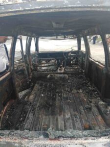 Korsleting Aki Picu Kebakaran Mobil di SPBU Pakam, Rugi Rp20 Juta