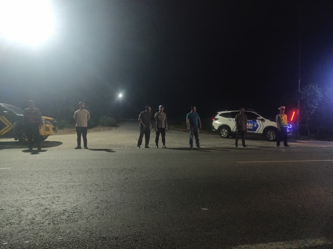 Sat Lantas Polres Batu Bara Gelar Patroli Blue Light di Jalinsum Pos Lantas Lima Puluh