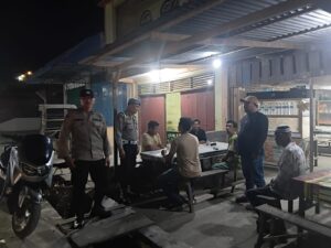 Polsek Medang Deras gelar patroli malam, antisipasi kejahatan jelang Ramadhan dan mudik   