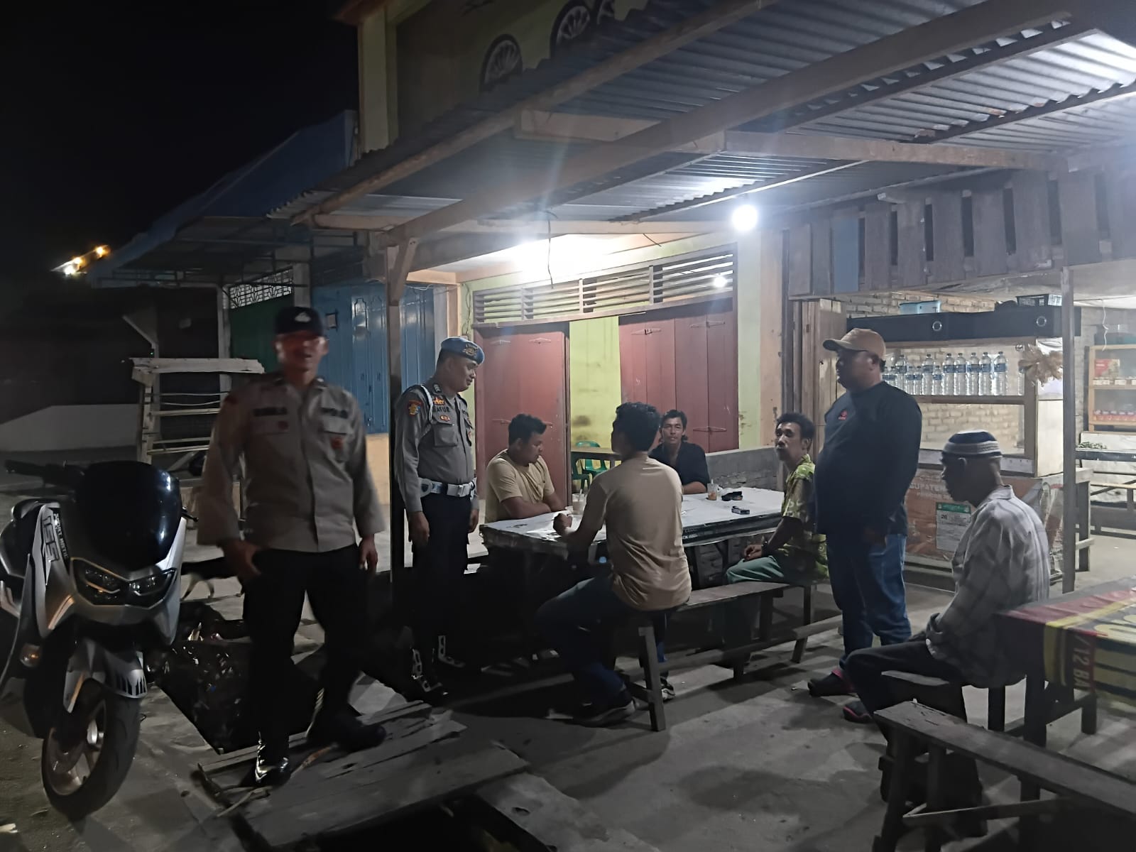 Polsek Medang Deras gelar patroli malam, antisipasi kejahatan jelang Ramadhan dan mudik   