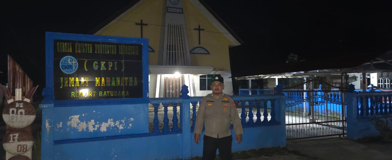 Polsek Labuhan Ruku Amankan Pengamanan Ibadah Kamis Putih, 4 Gereja Dapat Perlindungan Khusus