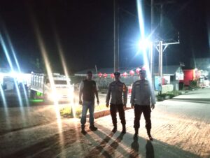 Polsek Medang Deras gelar patroli malam gabungan, antisipasi kejahatan dan tawuran di wilayahnya