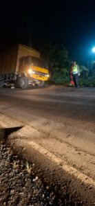 Truk Tangki dan Truk Box Terlibat Kecelakaan di Jalinsum Batu Bara, Tidak Ada Korban Jiwa